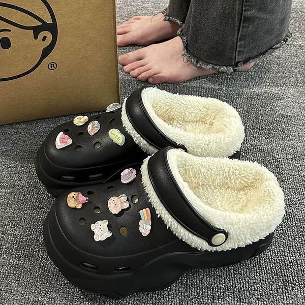 Black [transparent resin] Add velvet to keep warm