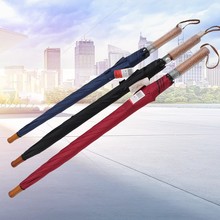 红叶伞1909长伞 实木手柄高尔夫伞纤维超大号抗风长柄直杆雨伞