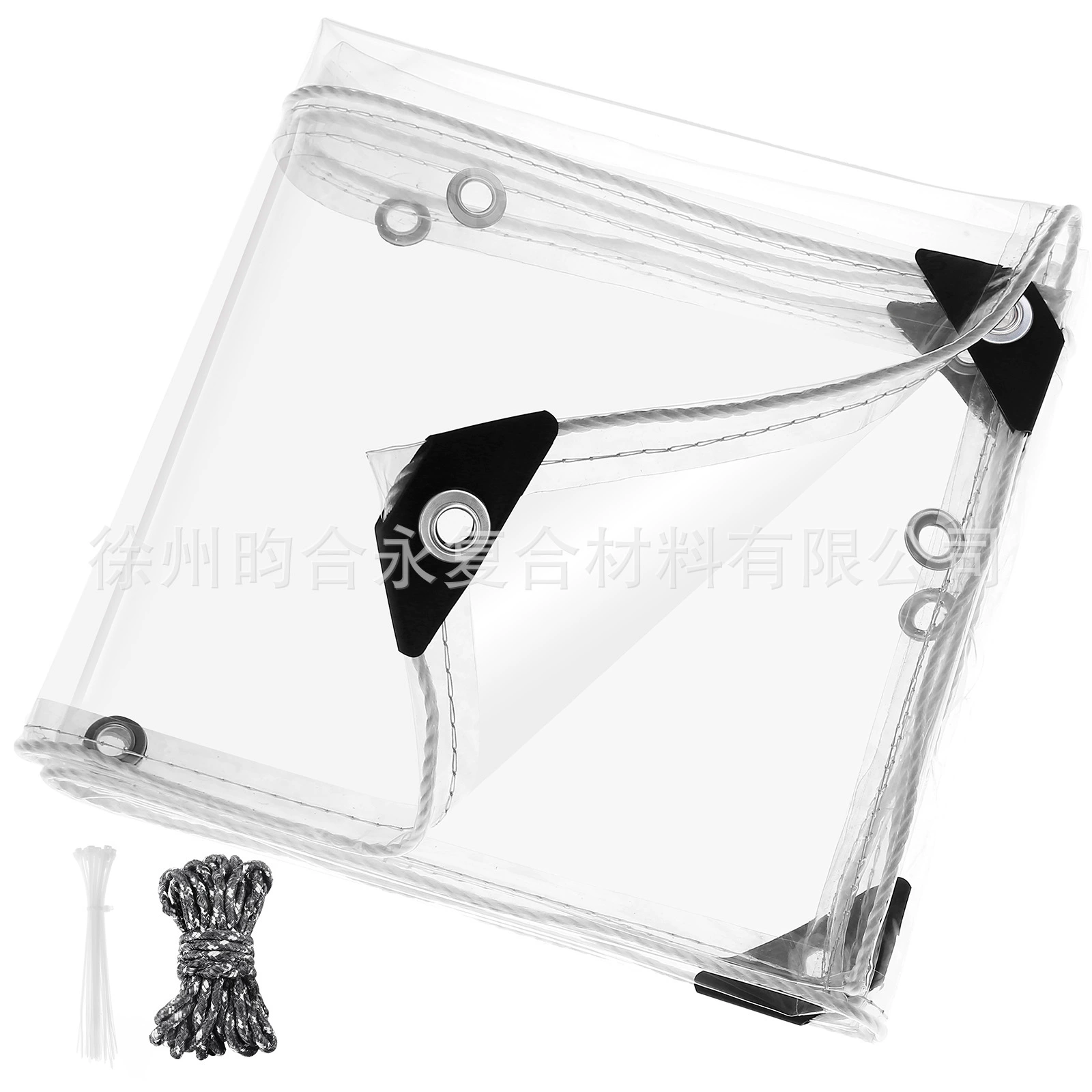 Прозрачная водонепроницаемая ткань ПВХ дождевая ткань на открытом воздухе дождевая ткань защита от дождя солнцезащитный холст толстый брезент