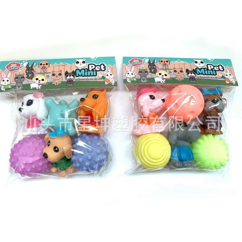 Cartoon rabbit plastic, многоцветная смесь игрушка, кошка, оптом
