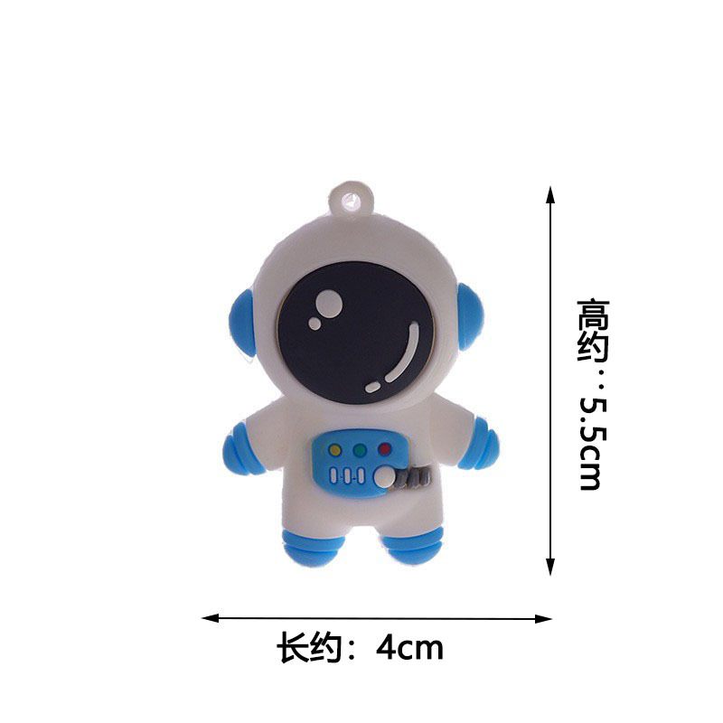 Astronauta azul (con línea y bola)