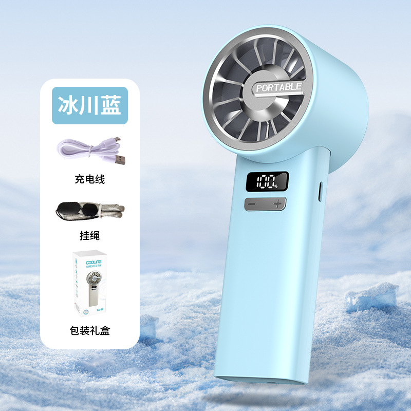 Nuevo ventilador portátil USB transfronterizo 100 velocidades de refrigeración sin polos ventilador portátil pequeño ventilador turbo ventilador de alta velocidad