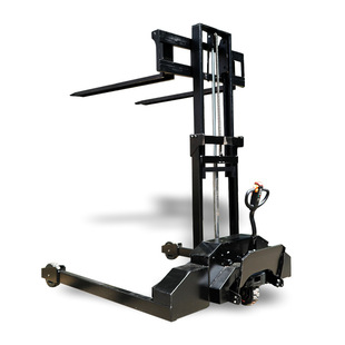Full-automatic cross-country stacking forklift truck mountain electric handling ground cow 5/6 m hydraulic lifting and loading stacking truck