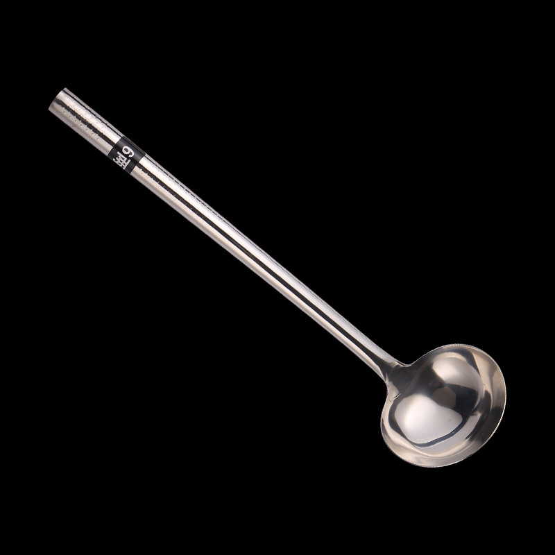 밝은 0.3kg 강철 손잡이 프라이팬 스푼