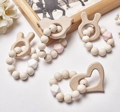 Ins Children's Bead Decor, Wooden Bead Toys for Babies, Photo Prop