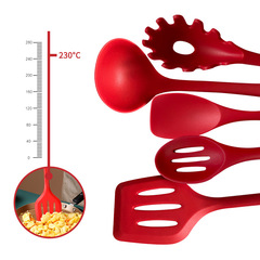 Silicone spatula, soup spoon 10-piece set food grade non-stick pan silicone spatula high-temperature resistant silicone kitchenware set wholesale