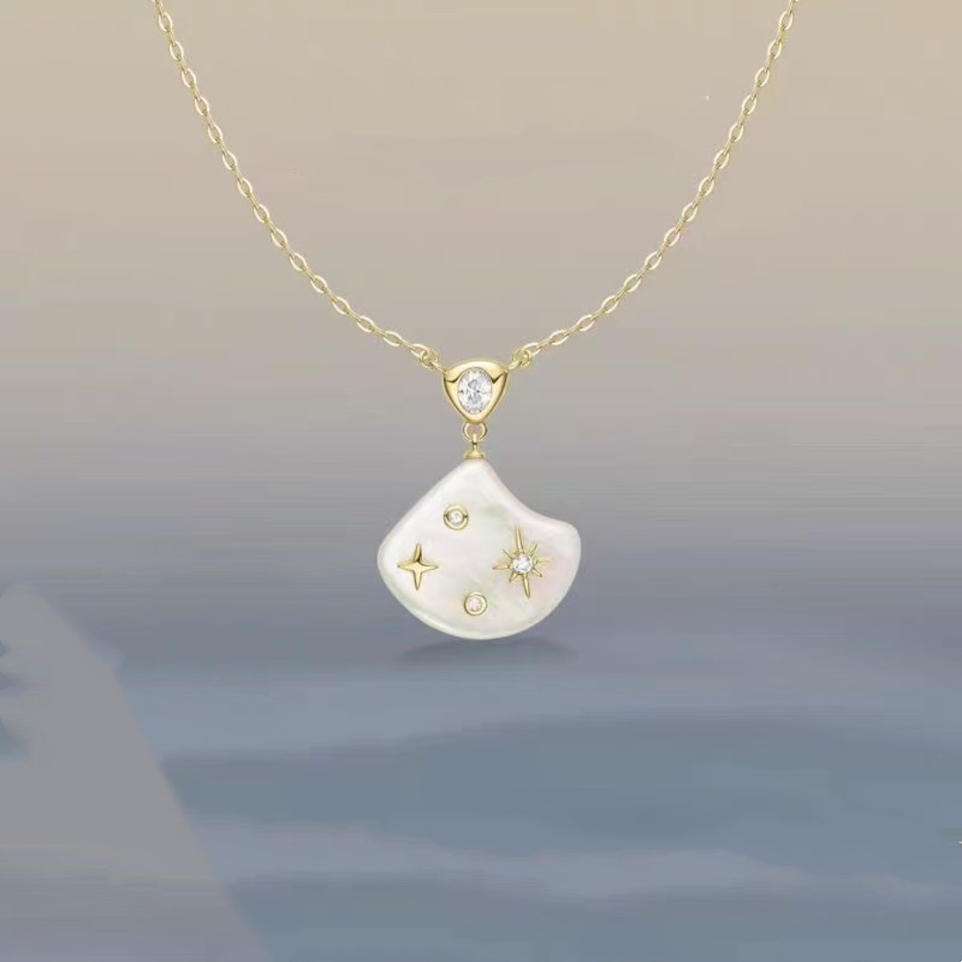 [新品]HEFANG何方珠宝贝母星光项链爱心螃蟹海洋奇遇项链海贝项链-阿里巴巴