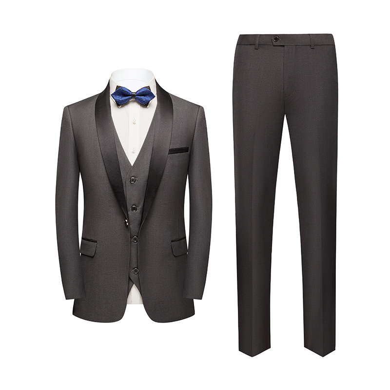 다크 그레이 977 (세트 + 바지 + 조끼)