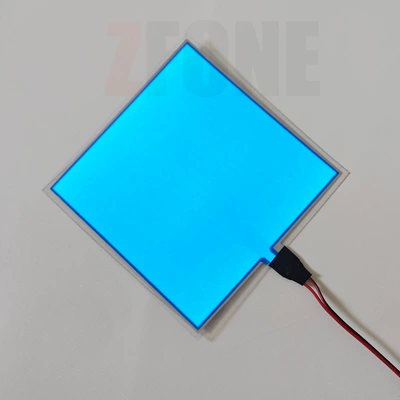 Cold light sheet — Cuttable Led Light-Emitting Sheet Ultra-Thin Light-Emitting - with-battery-box-5cm5cm-blue
