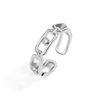 Genuine small design pin, cute universal chain, adjustable ring, simple and elegant design
