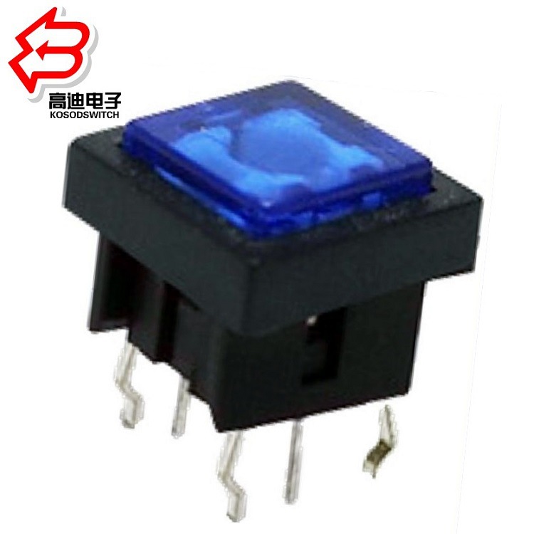 厂家直供方形轻触开关带灯   按键开关带灯开关  方形led带灯开关