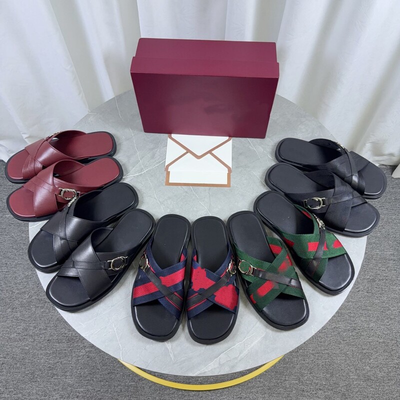 Men's outdoor slippers for summer, casual leather trendy shoes, beach shoes, non-slip men's genuine leather sandals Men's outdoor slippers for summer, casual leather trendy shoes, beach shoes, non-slip men's genuine leather sandals
