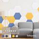 Cross-border self-adhesive wall stickers wall decoration can do display wall creative background multi-color hexagonal felt board