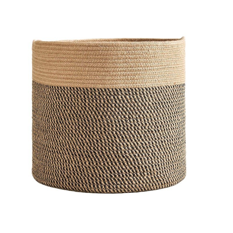 家庭用綿紐アメリカ式洗濯物バスケット雑誌収納バスケット洗濯物バスケット収納バスケットバスケット折りたたみ編みバスケット