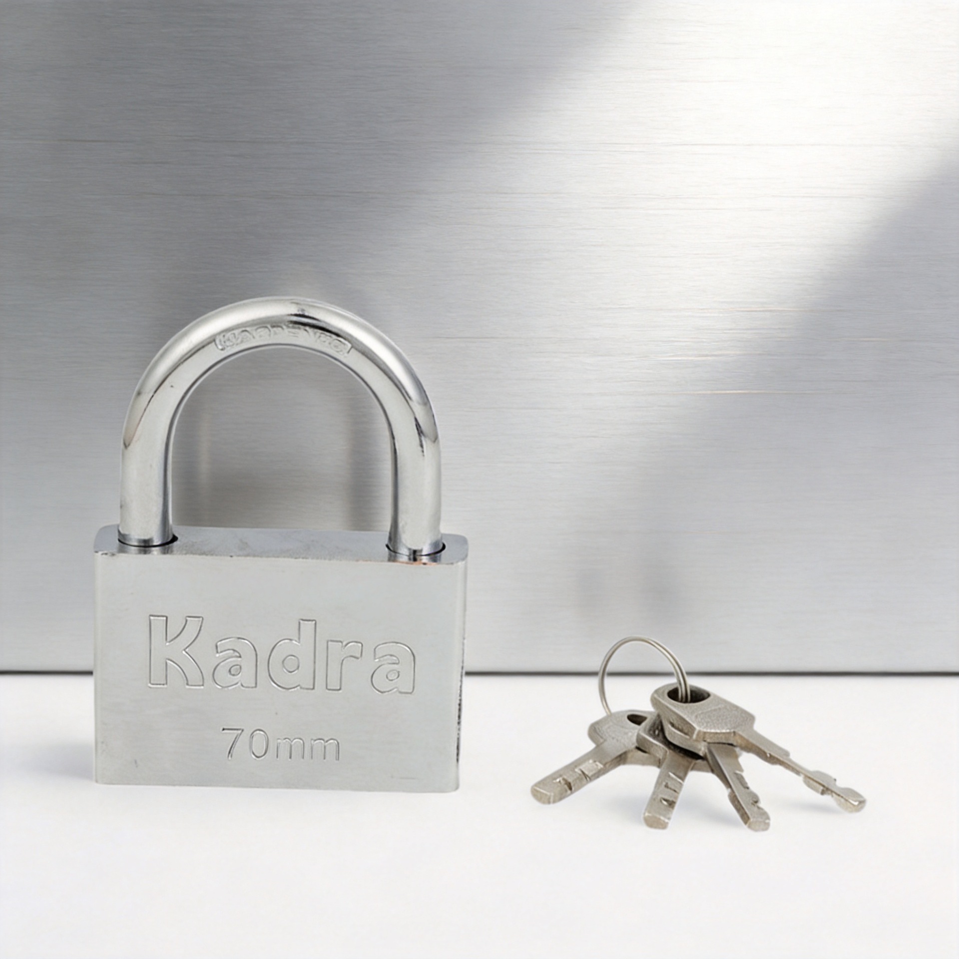 Padlock Anti-Theft Security Key Lock, Old-Fashioned Lock, Universal Long and Short Shackle Lock, Durable for Doors and Cabinets
