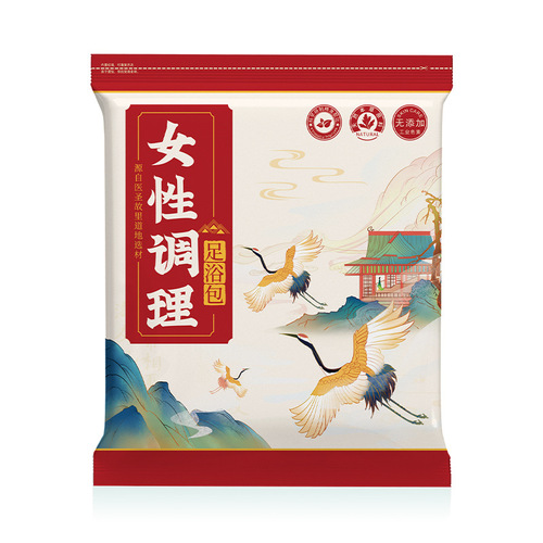 Foot bath bag for women, female conditioning foot bath bag, herbal safflower mugwort, mugwort leaf foot bath bag manufacturer wholesale