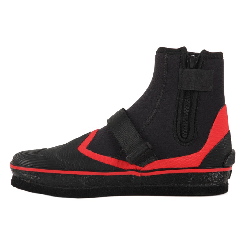 Factory wholesale fishing shoes series black and red color outdoor fishing work shoes outdoor anti-mosquito night fishing custom