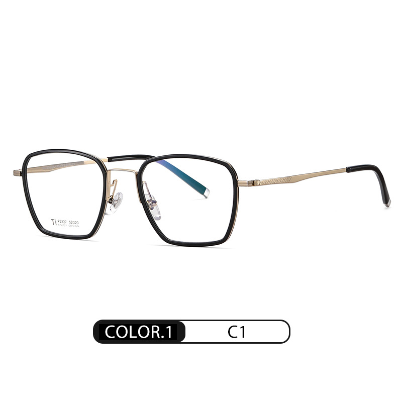 2022 nuevo gafas Marcos moda masculina placa plana espejo hembra r2327 desmontable tornillo titanio Gafas