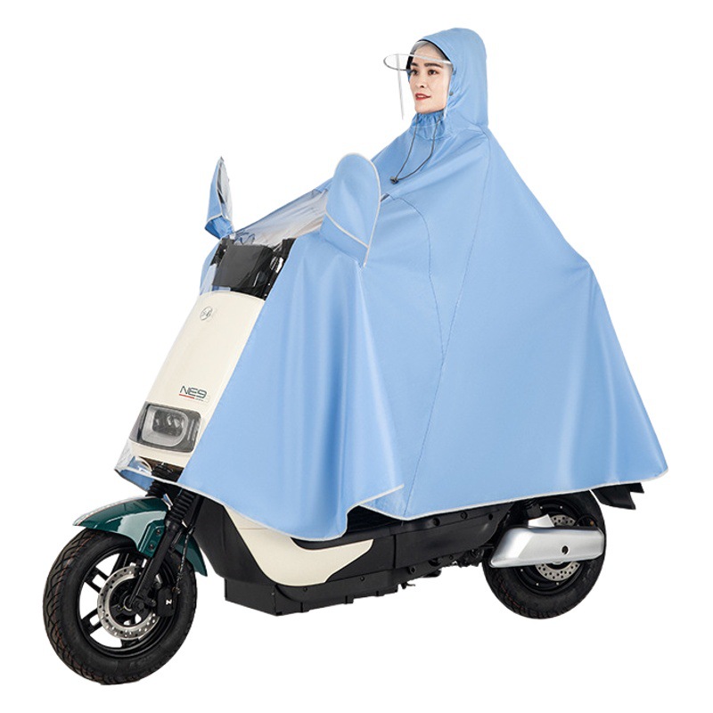 Coche eléctrico impermeable motocicleta poncho nuevo solo doble batería coche bicicleta hombres y mujeres más tamaño poncho a prueba de lluvia