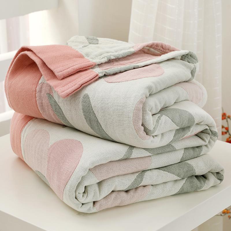 Five layer Towel pure cotton Double Blanket summer Thin section quilt Single Gauze blanket summer Siesta Air blanket