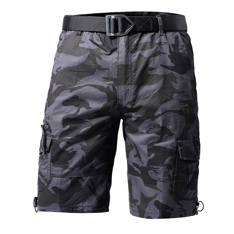 Comercio exterior al por mayor Amazon verano pantalones finos de cinco puntos para hombres deportes de algodón puro pantalones casuales populares para hombres trabajadores sueltos