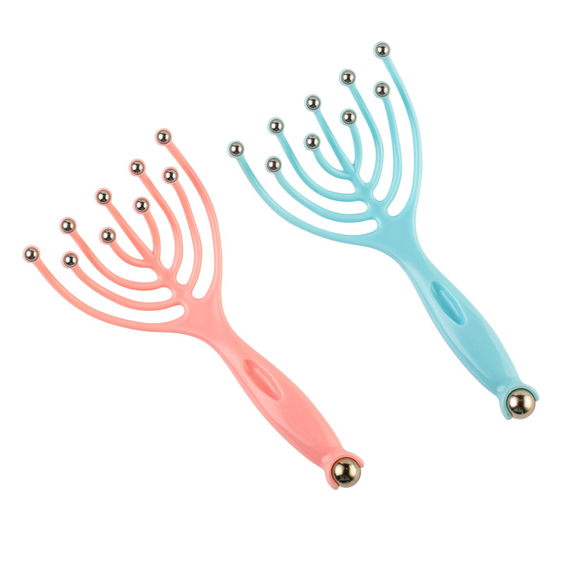 Nine-Claw Head Massager, Head Massage Claw Roller Ball, Manual Head Massager, Scalp Massager, Exclusively for Cross-Border Sales