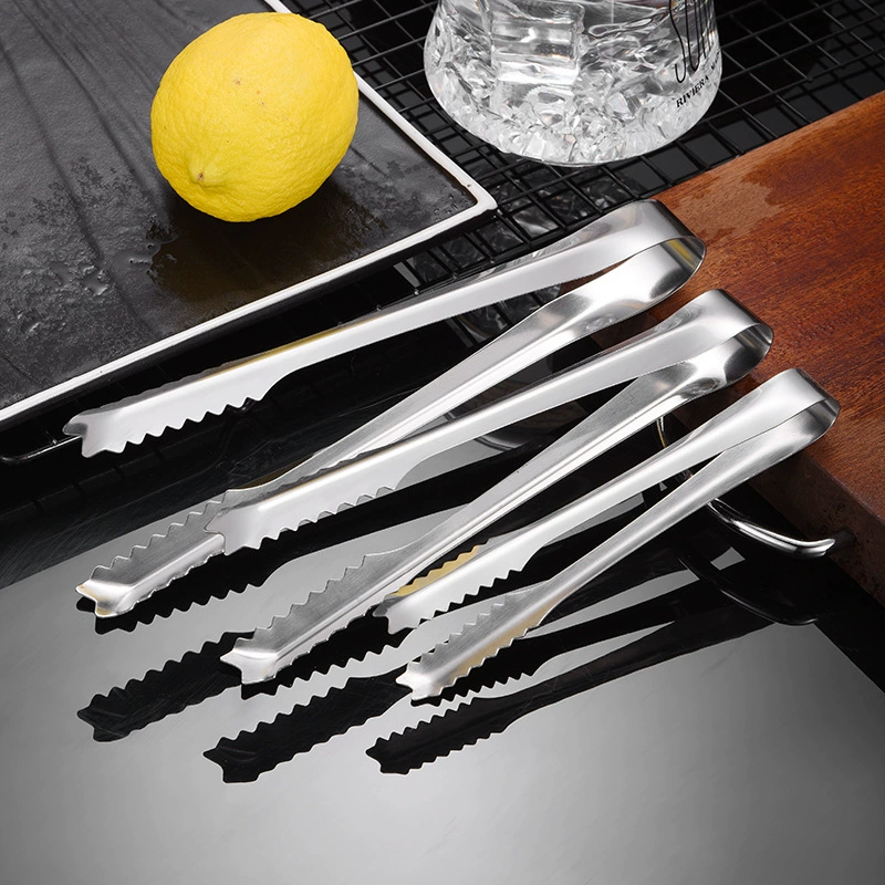 Зажим для льда из нержавеющей стали зажим для льда кухонный бытовой небольшой размер 430 зажим для еды трансграничные гостиничные принадлежности оптом