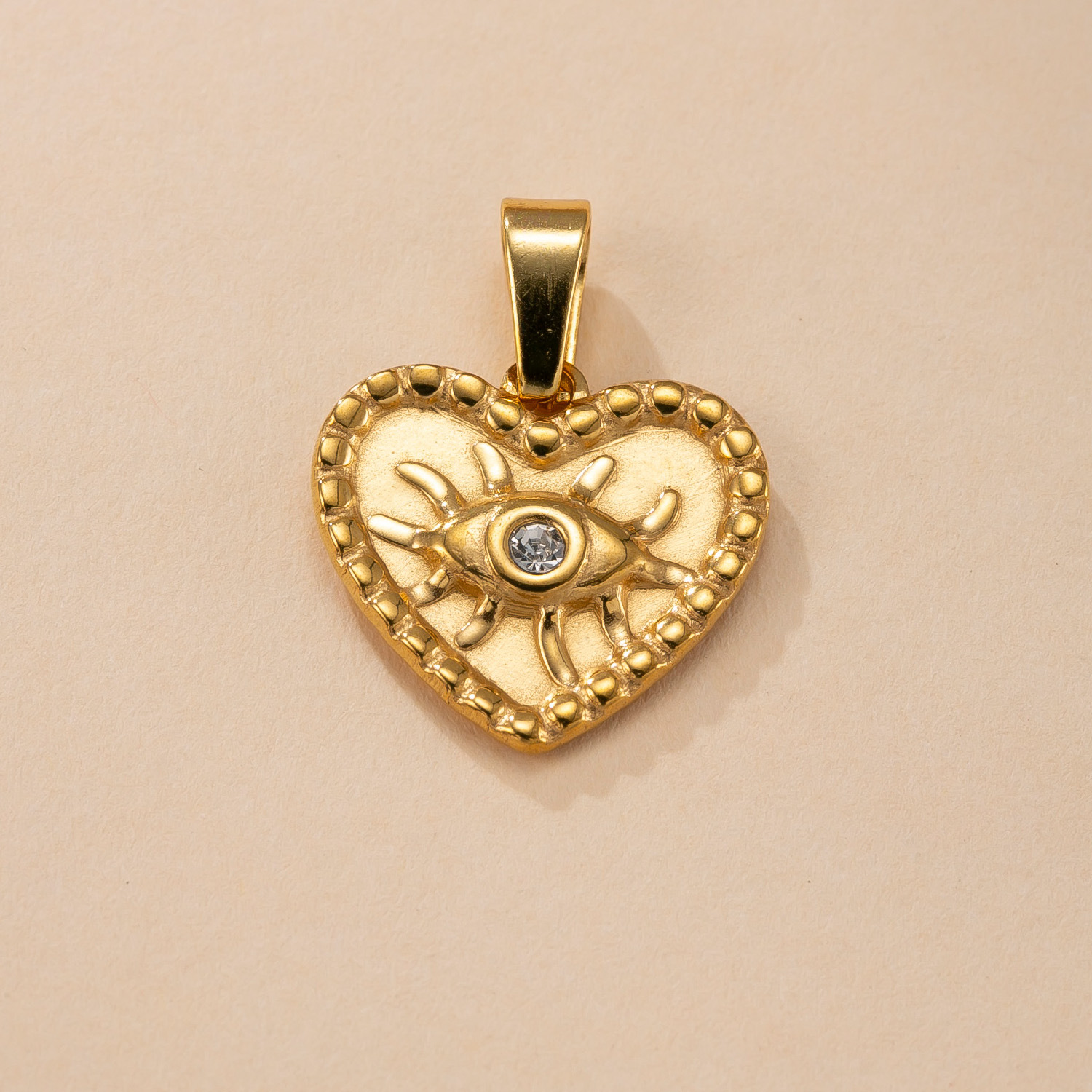 Colgante único Joyas de fundición de acero inoxidable transfronterizas Amor collar de diamantes con incrustaciones de micro temperamento accesorios de joyería de bricolaje de lujo ligero