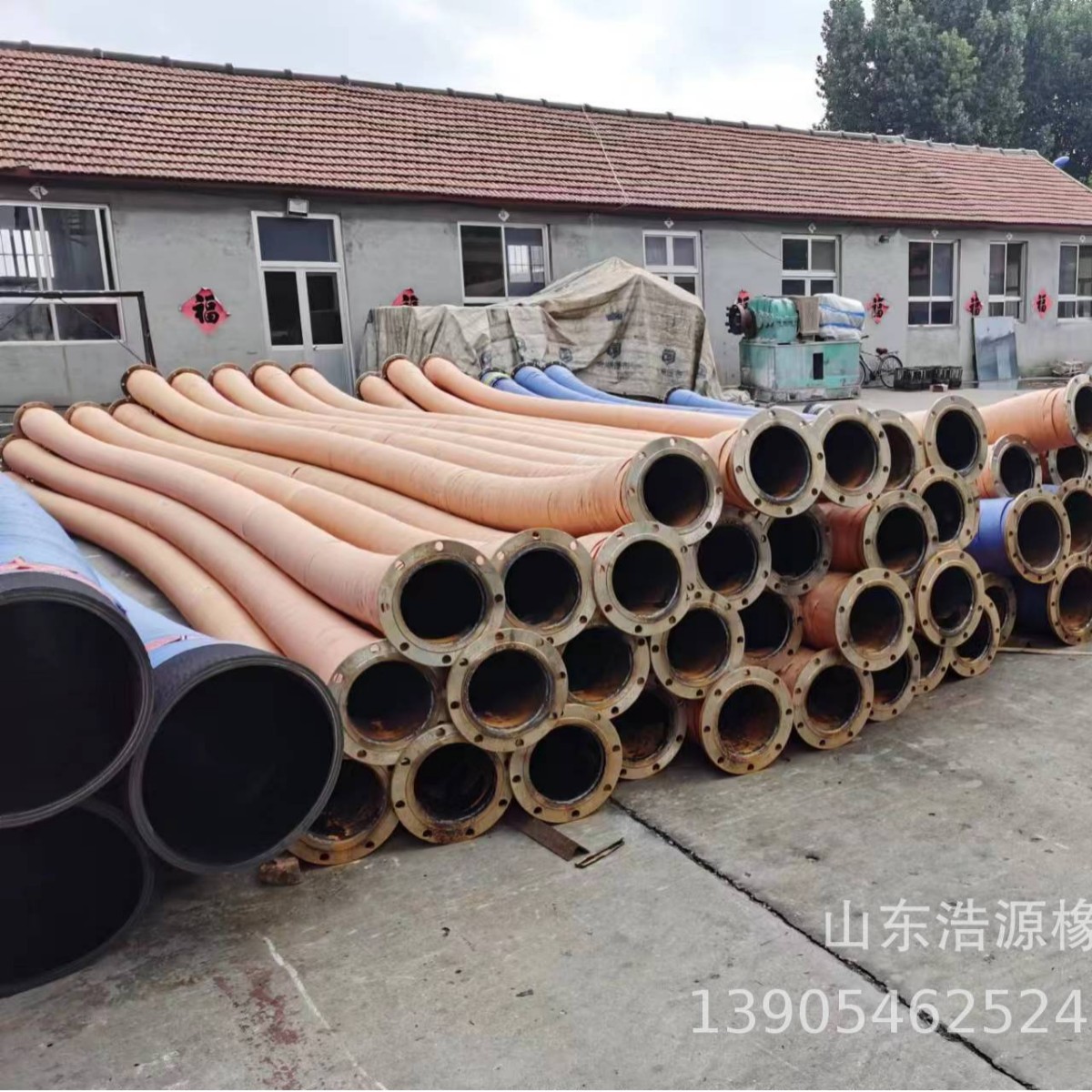 法兰钢丝管工农业吸排水 鱼塘换水 大口径钢丝吸排软管优质钢丝管