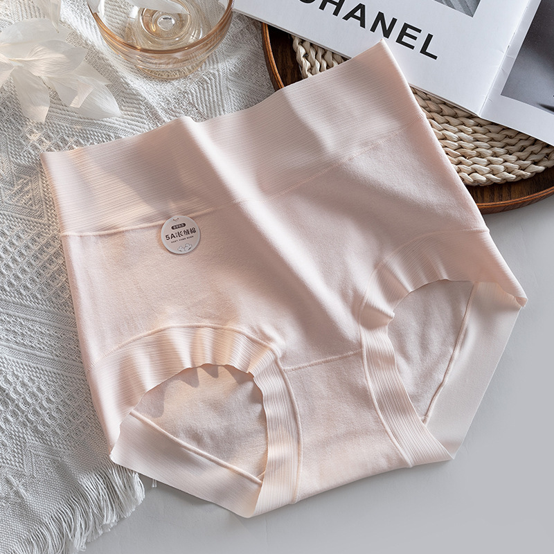 5A de grado Xinjiang algodón de cintura alta calzoncillos de algodón para damas, abdomen cerrado, caderas sin marcas, entrepierna antibacteriana transfronteriana