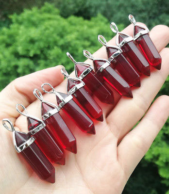 Retro Style 1 Piece Natural Stone Crystal Rhombus Retro