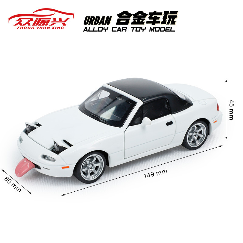 Mitsubishi Evo modelo de simulación de aleación para niños juguetes de automóviles deportivos JDM coleccionistas de automóviles adornos regalo