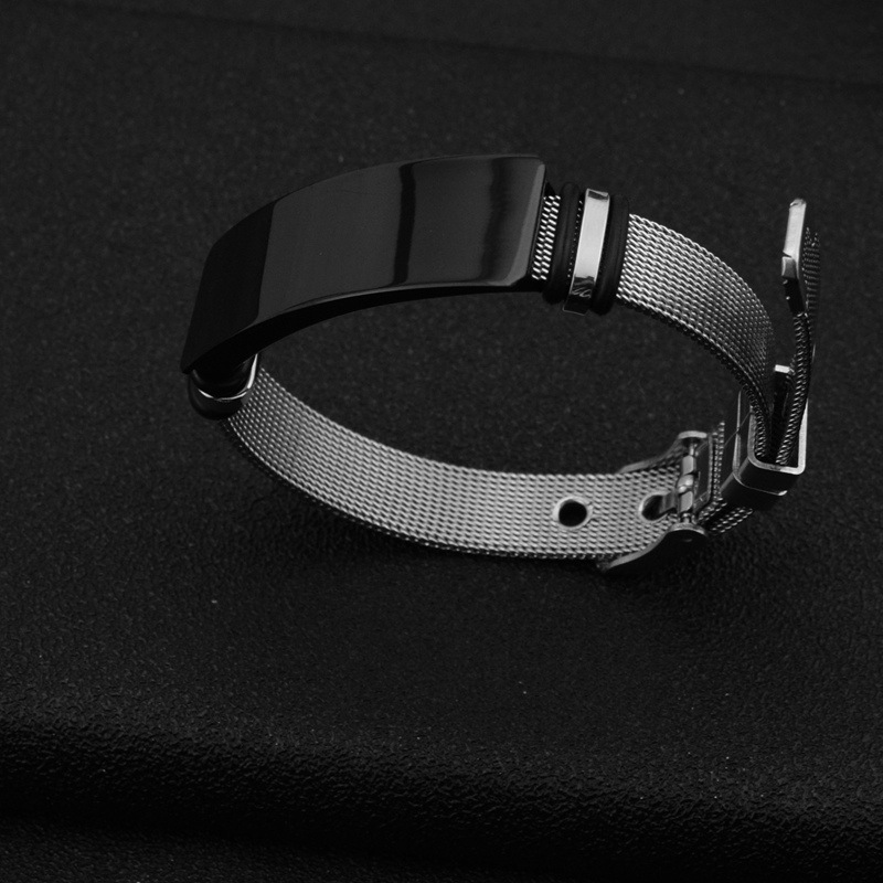 Couple titanium steel lettering men's bracelet European and American fashion personality simple geometric bracelet