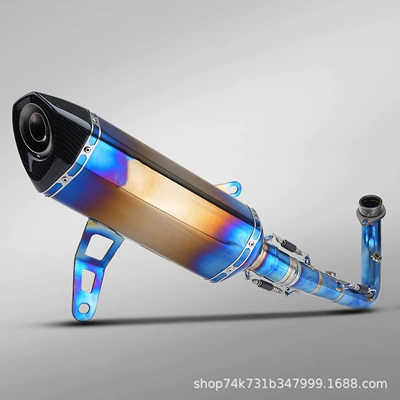 Zontes 368G/E Modified Exhaust Motorcycle exhaust pipe - full-section-titanium-alloy-b
