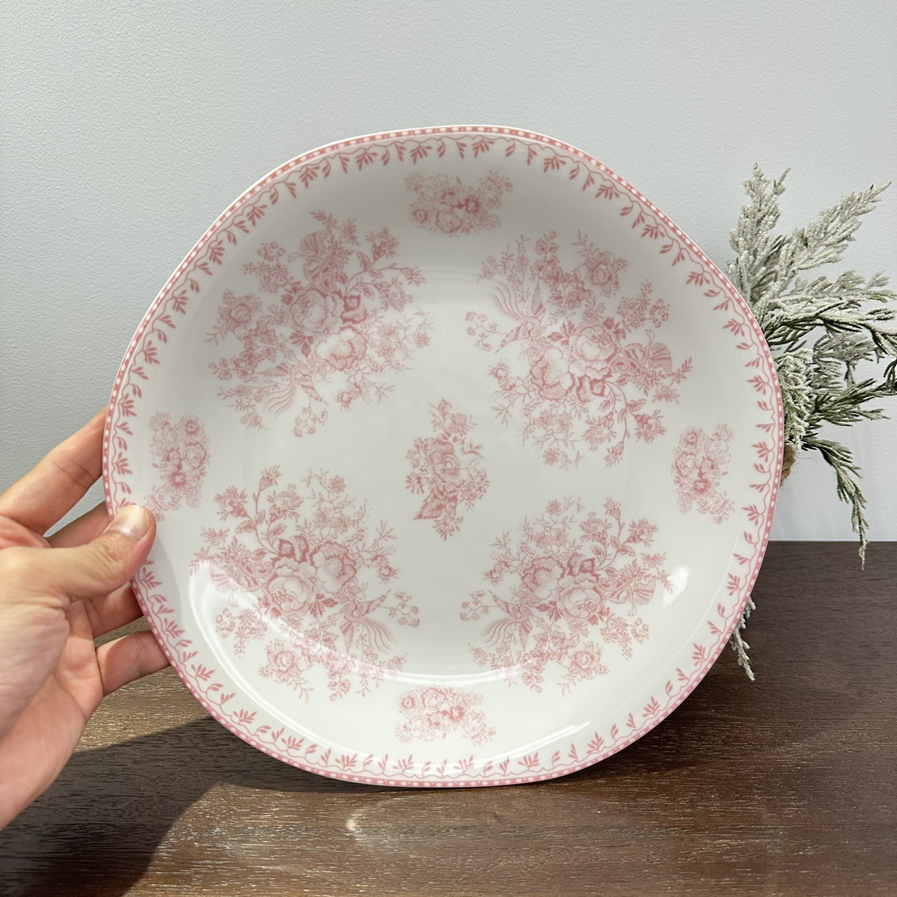 LZ Cross-border Lusheng Vajilla Cerámica Serie Lancaster Tazón de arroz Plato plano Plato de comedor