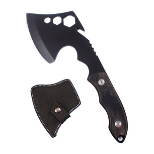 Colored wooden handle multi-function axe head with rope cutter fire axe outdoor self-defense hand axe outdoor camping survival axe