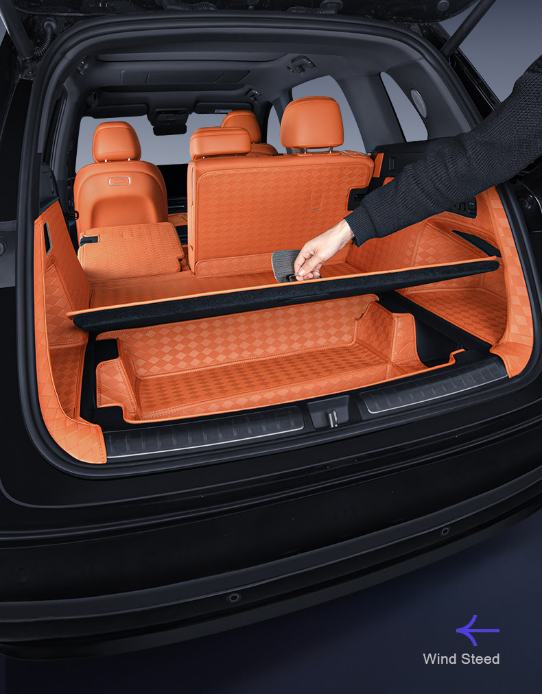Suitable for 26 Models of Aito M7 Trunk Mats, Full Coverage for 22-25 Models of Smart Driving Four-Wheel Drive 5-Seater and 6-Seater Trunk Mats