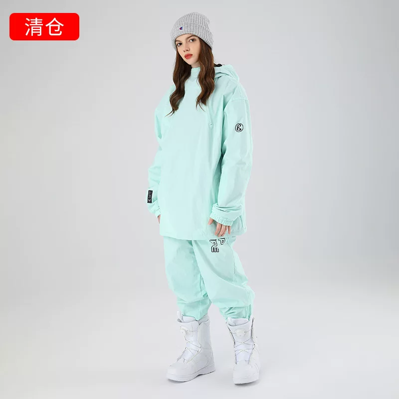 雪怡派 Ski ski suit, keep warm set for men and women, windproof waterproof split trousers, snowboarding