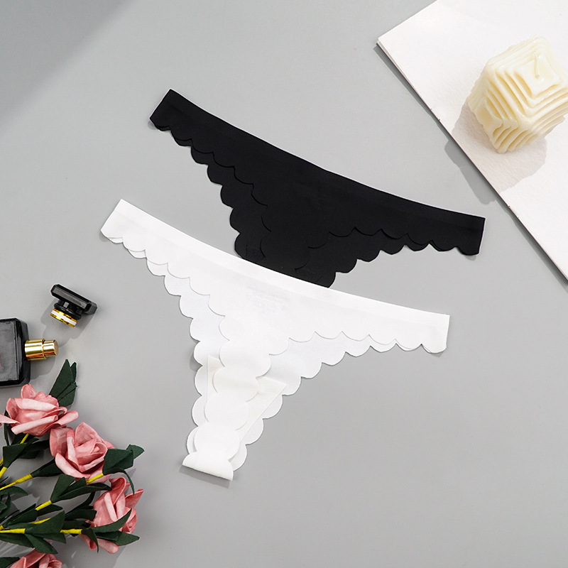 Transfronterizos de una pieza de ropa interior deportiva sexy de mujer transpirable entrepierna de algodón baja invisible sin marcas thongs europeas y americanas mujeres