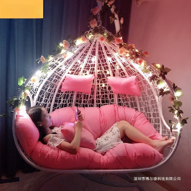 家用吊椅吊篮藤椅客厅阳台卧室摇篮休闲摇椅鸟巢椅秋千懒人吊兰
