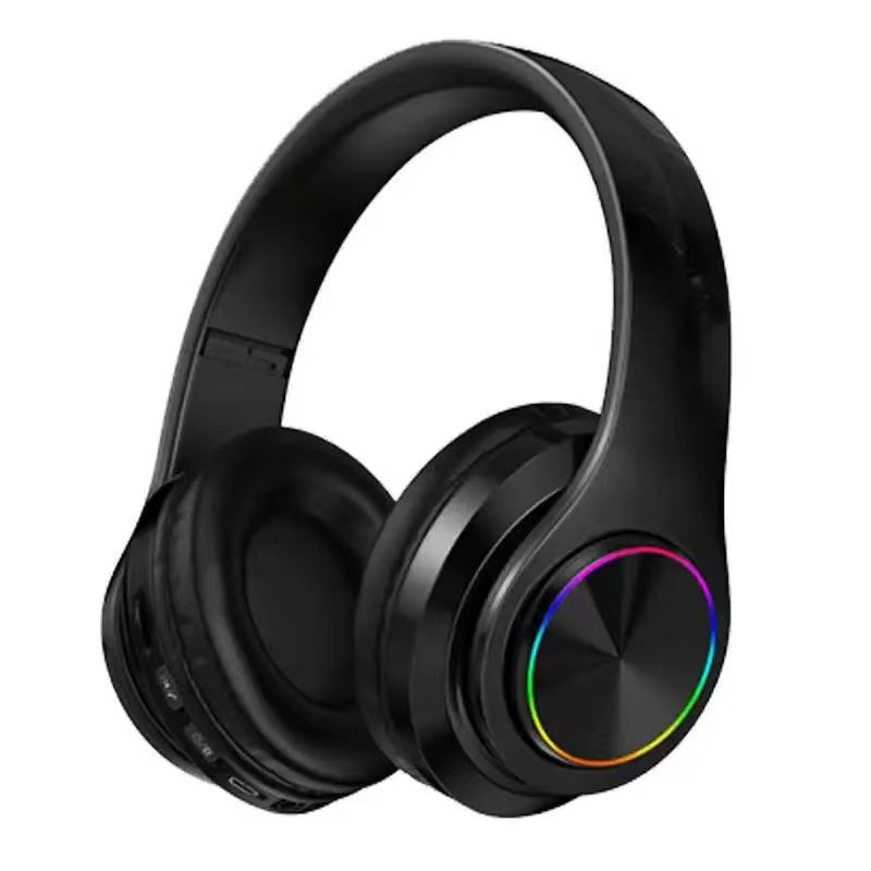 Nuevo auricular inalámbrico luminoso B39 transfronterizo, teléfono de juegos, tarjeta plegable UV, auricular Bluetooth al por mayor