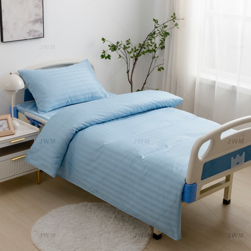 医療用リネン、病院用寝具、老人ホーム用ベッド、3点セット、掛け布団カバー、ベッドシーツ、工場直販、卸売、カスタマイズ可能|undefined