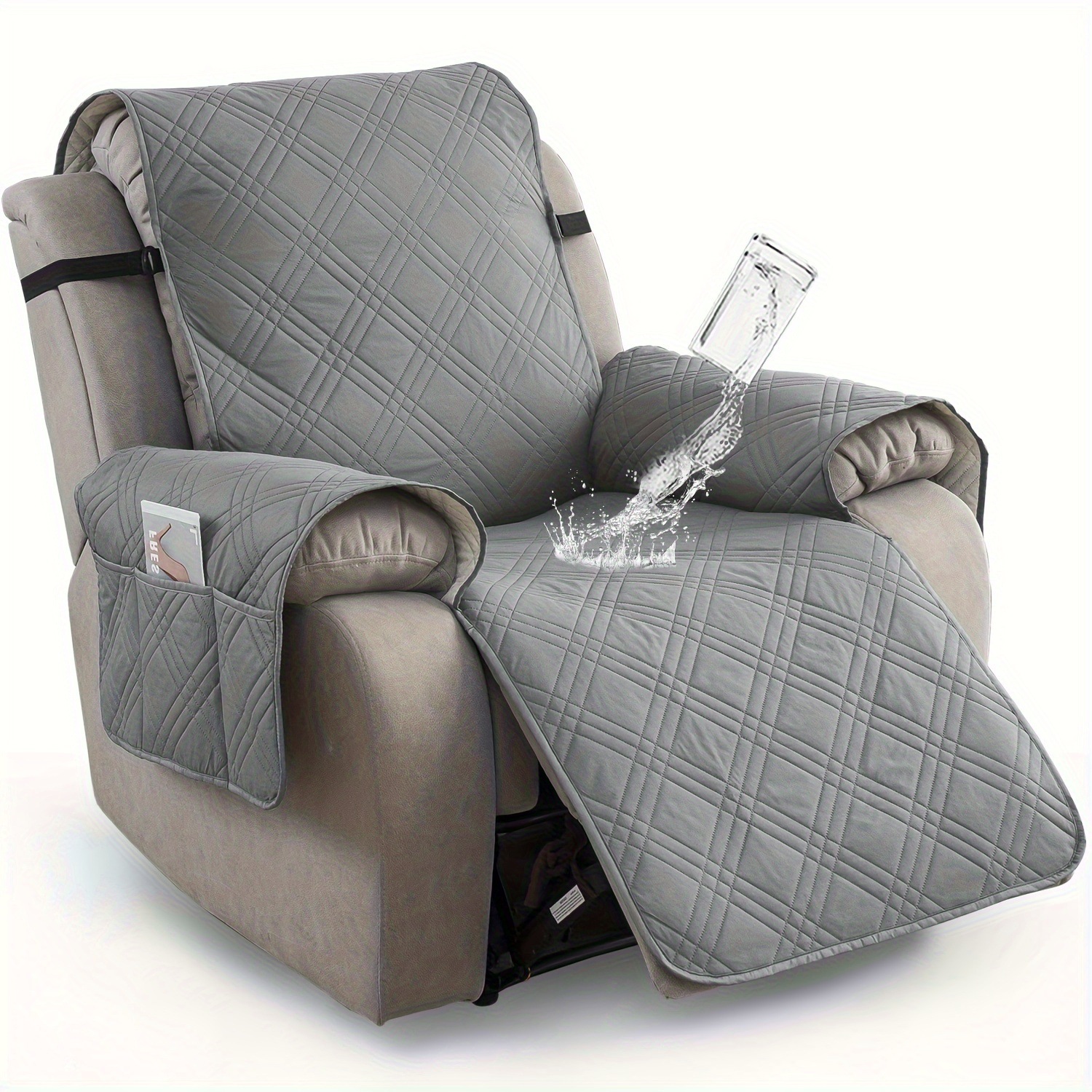1pc Reclinable impermeable cubierta de silla no deslizante reclinable transfronterizo