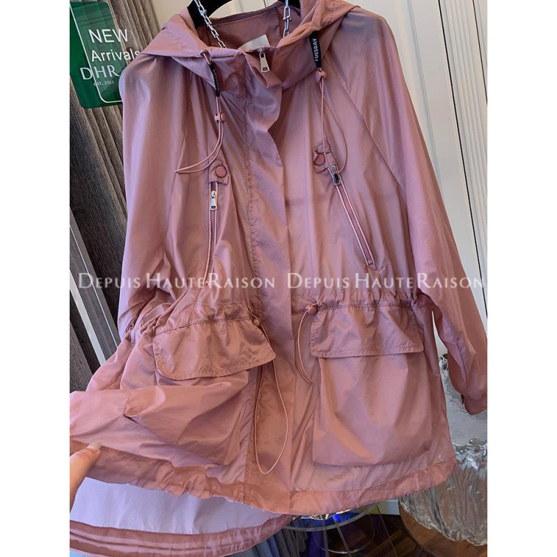 V5H ハイエンドで超見栄えの良いカジュアルフード付き日焼け止め服スキンコートシャツジャケット女性の小さなトップ夏 2|undefined