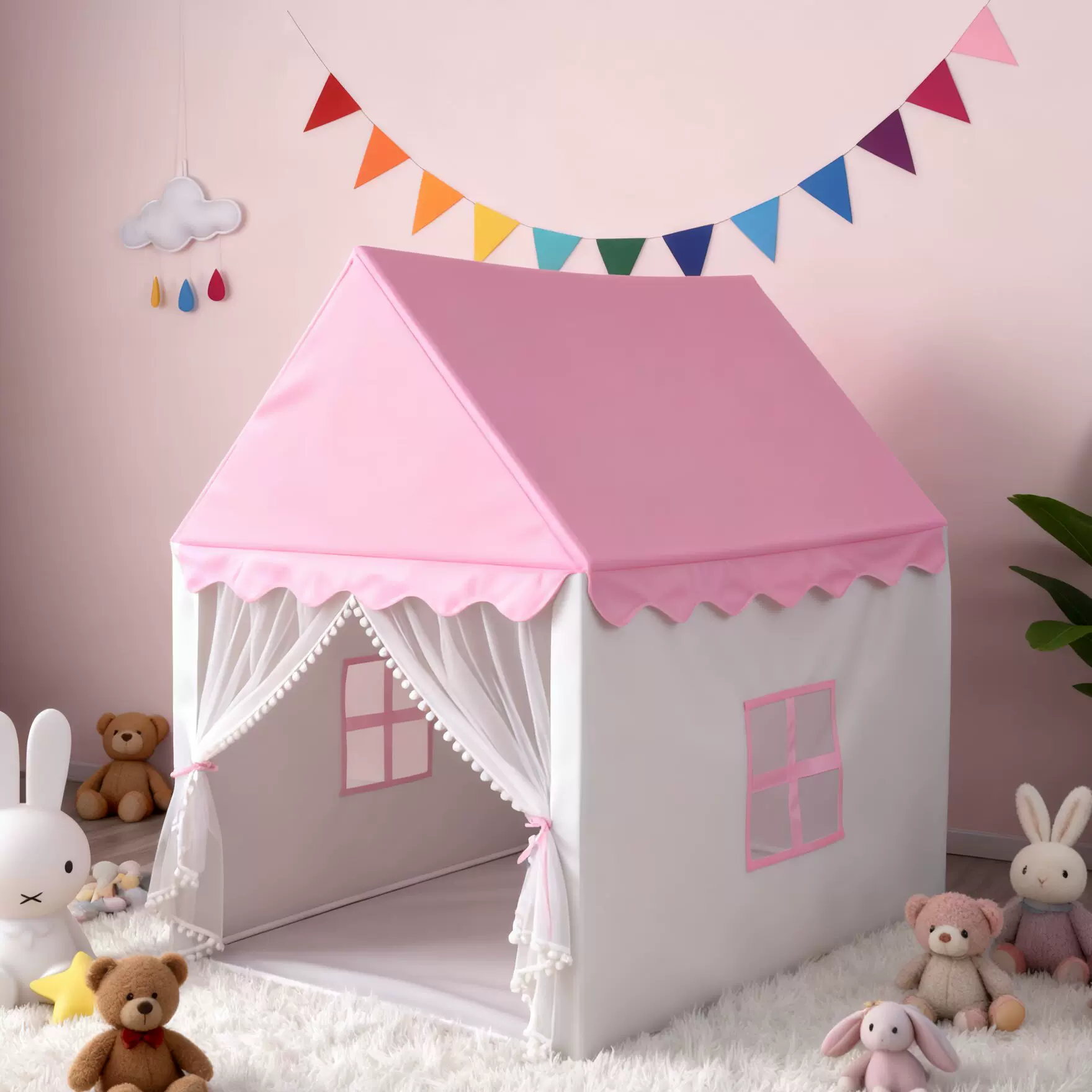 帐篷室内儿童批发跨境秘密基地小屋折叠公主城堡过家家玩具游戏屋