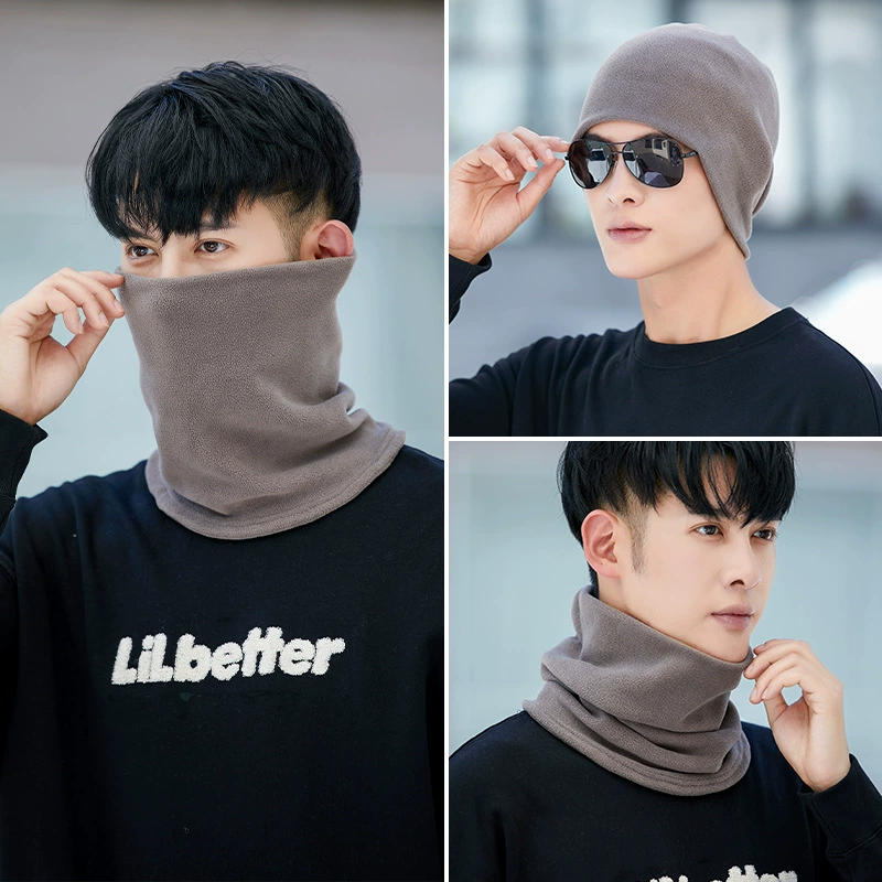 Двухслойный шарф, мужской Универсальный шарф-шапка, Женский утолщенный шейный теплый мужской рукав на шею в Корейском стиле для осени и зимы, для студентов