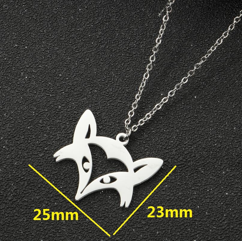 1 Piece Simple Style Animal Stainless Steel Titanium Steel Hollow Out Pendant Necklace_colorza_1