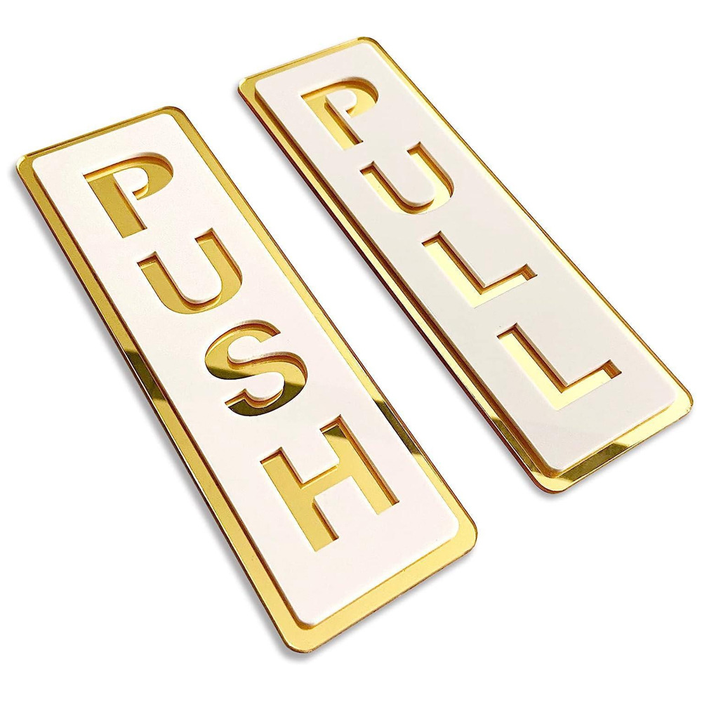 Pegatinas de puertas correderas PUSH y PULL transfronterizas