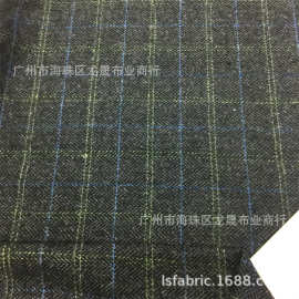 格子 色织鞋帽箱包大衣套装裙裤梭织粗纺粗花呢秋冬 时装面料