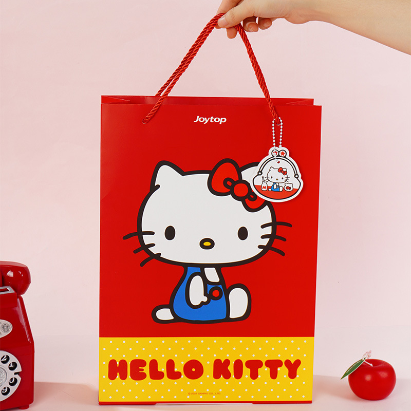 HelloKitty礼品袋卡通手提袋甜品打包袋凯蒂猫高端精美购物袋现货|undefined
